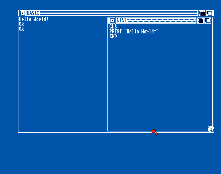 Amiga Basic: Hello World