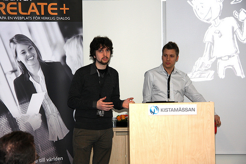 Mikael Lundin and Emil Birgersson presenting at EPiServer Days 2009