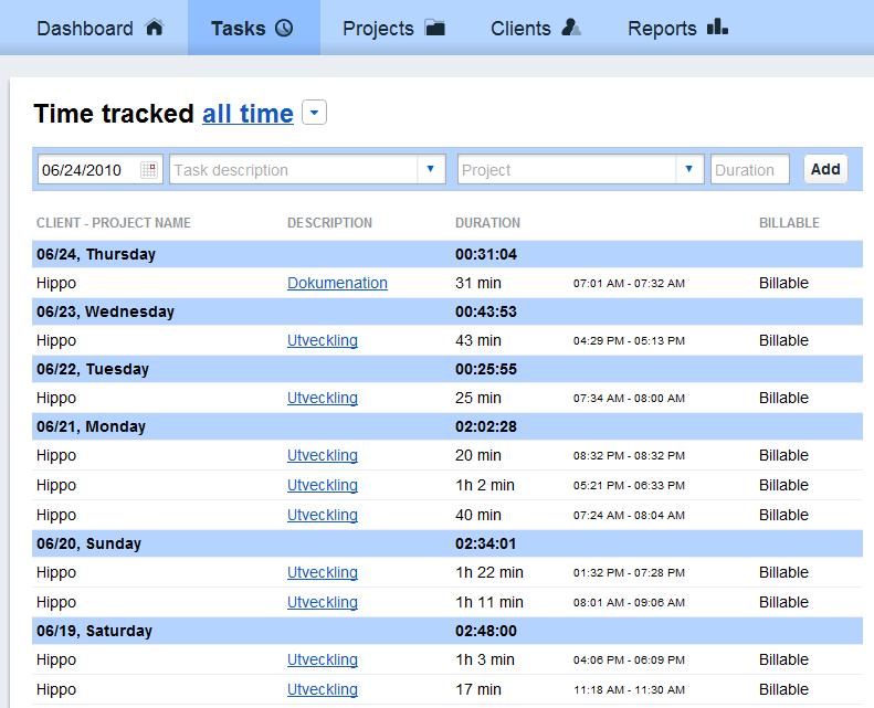 toggl time track