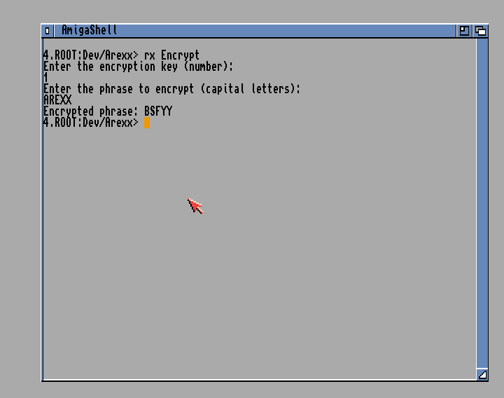 String manipulation in Arexx implementing a simple ceasar cipher